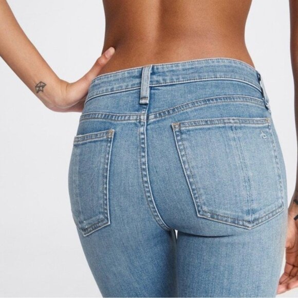 RAG & BONE Blue Cate Mid Rise Ankle Skinny Jeans in Palmer size 27 - Picture 9 of 16